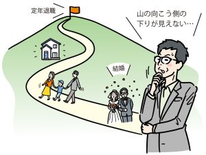定年後を案じるサラリーマン