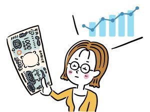 1000円から投資するイラスト