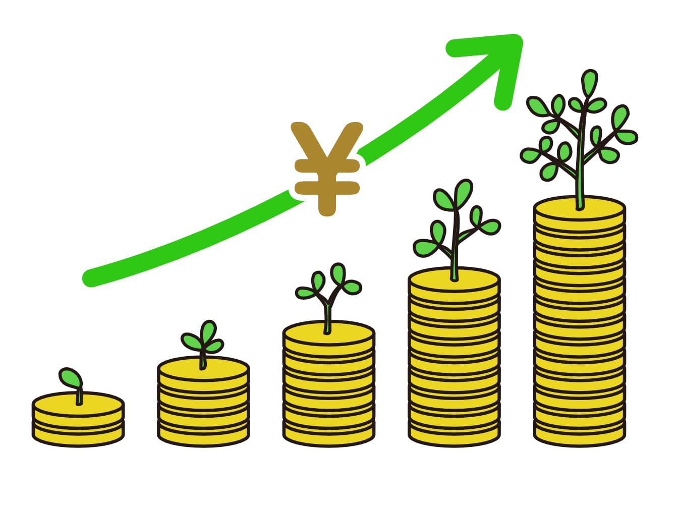 お金を育てていくイメージ図