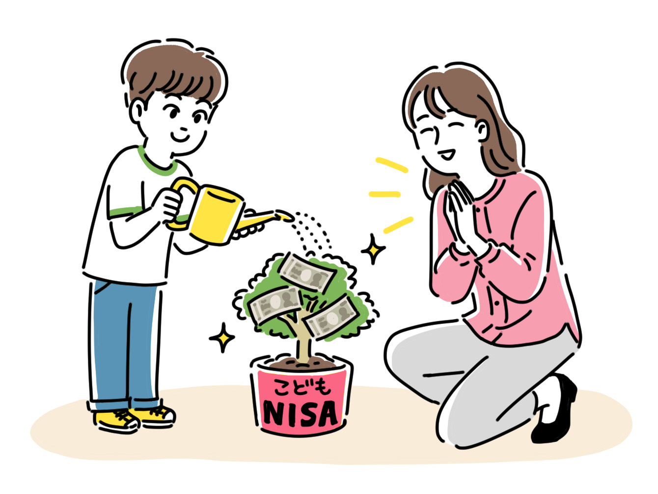 こどもNISAで息子が資産運用している