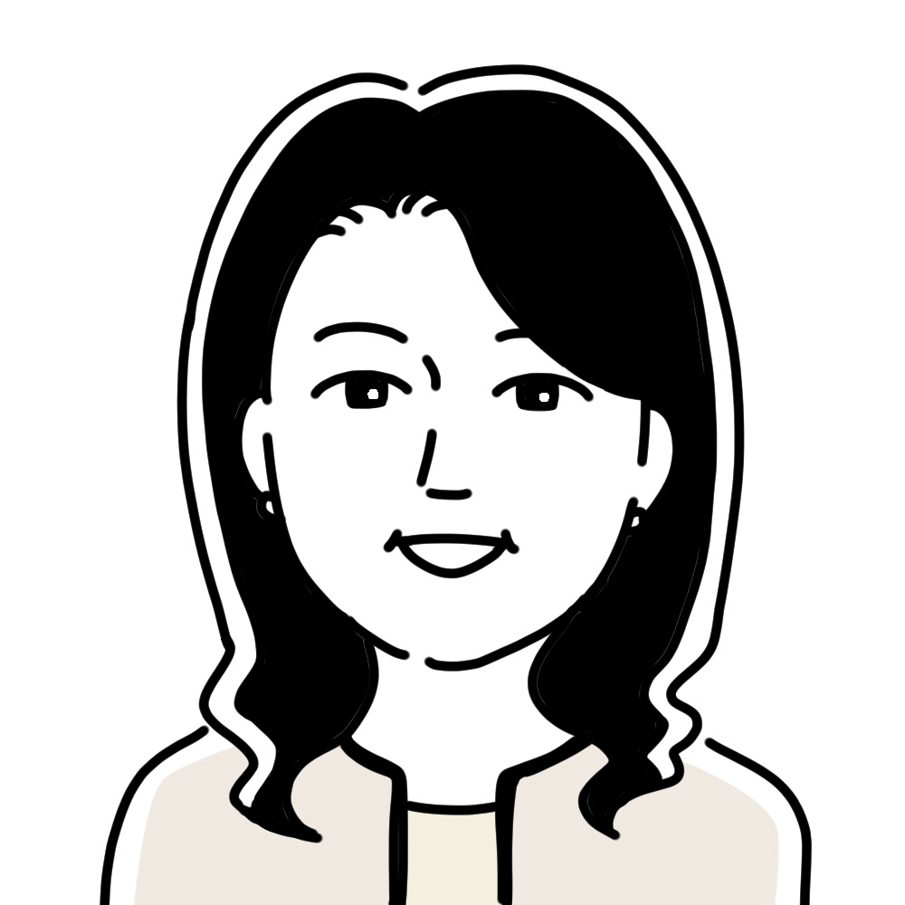 八木陽子さん似顔絵イラスト